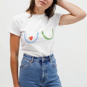 Lisa Says Gah Boobs Graphic Baby Tee Shirt